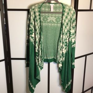 Xhilaration Shamrock Cardigan